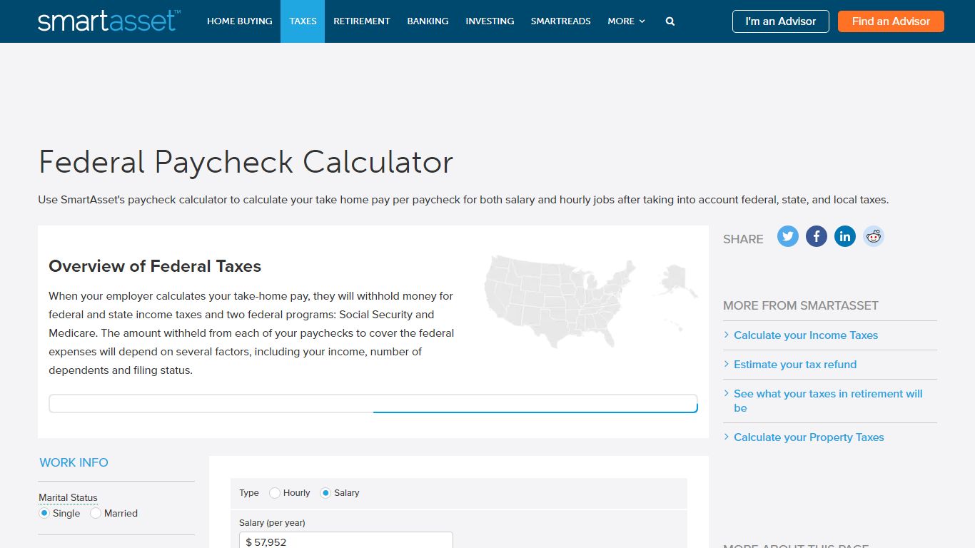 Free Paycheck Calculator: Hourly & Salary - SmartAsset